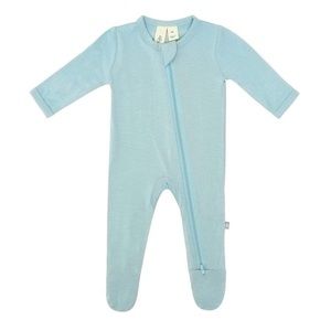 Kyte Baby zippered footie in Seafoam 0-3
